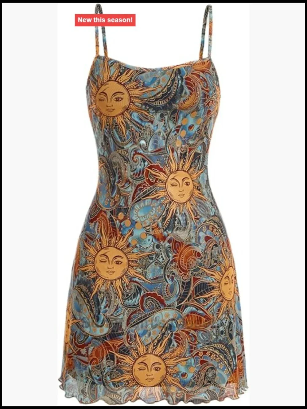 Women's Satin Cowl Neck Spaghetti Strap Mini Summer Dress - Picture 1 of 6